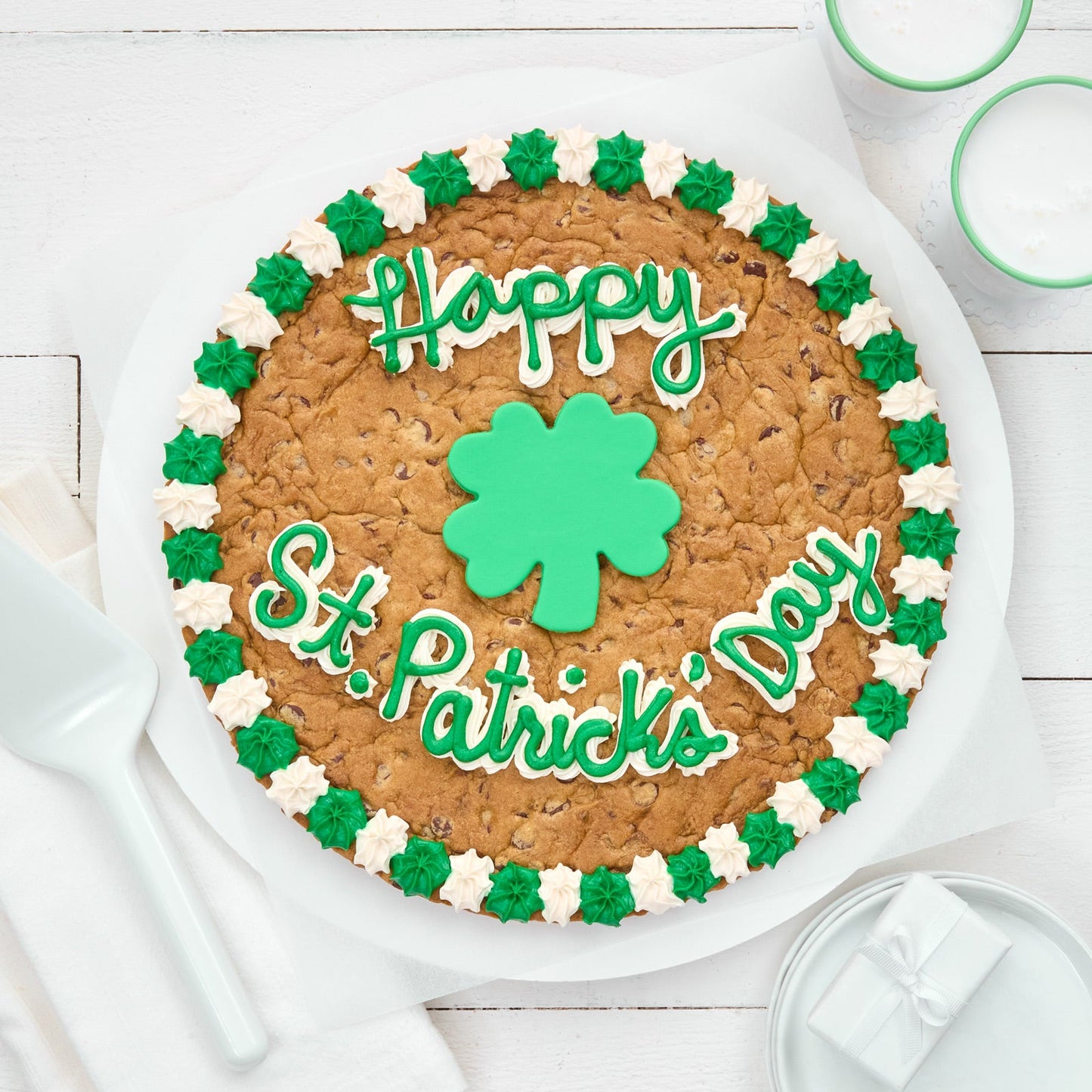 Happy St. Patrick's Day Cookie Cake