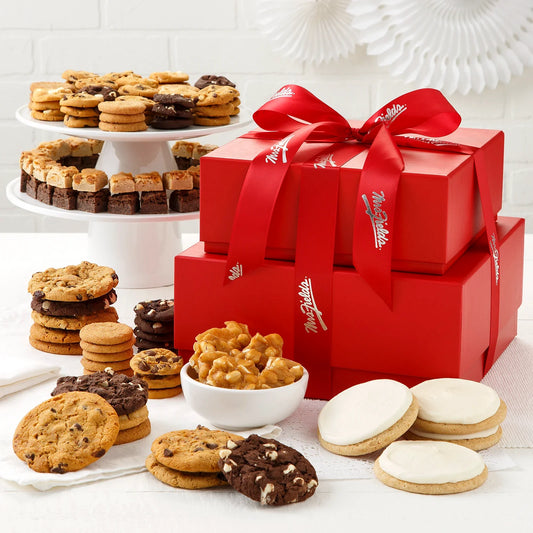 Large Crimson Cookie Tower - Expedited Shipping Only True