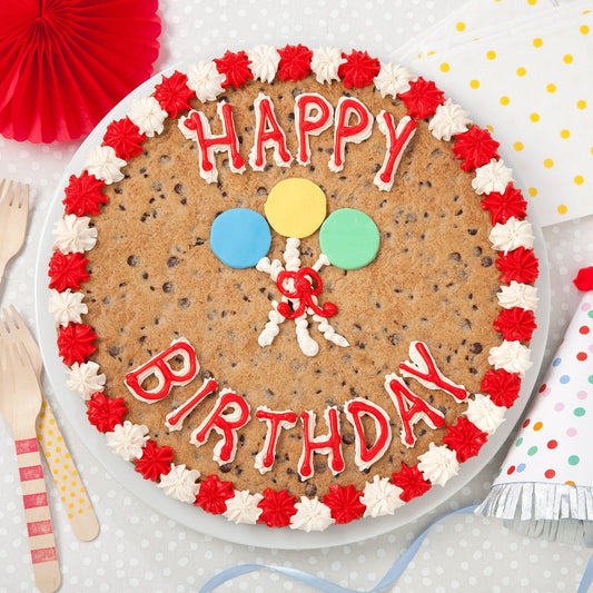 Birthday Balloons Cookie Cake