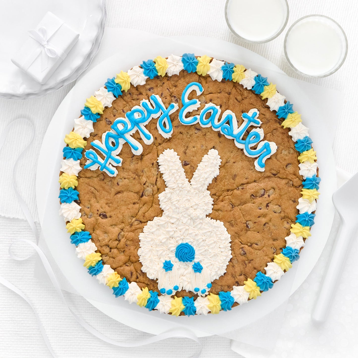 Easter Bunny Tail Cookie Cake